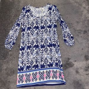 Lily Pulitzer 3/4 length sleeve dress, sz medium